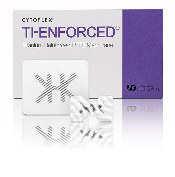 Cytoflex Ti-Enforced Posterior Single 20 x 25 x 36mm Winged High Density PTFE titanium reinforced Membrane