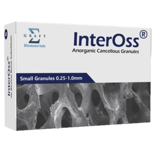 InterOss Anorganic Cancellous Bone Graft Granules 0.25-1.0mm 0.25g/0.50cc - Avtec Surgical